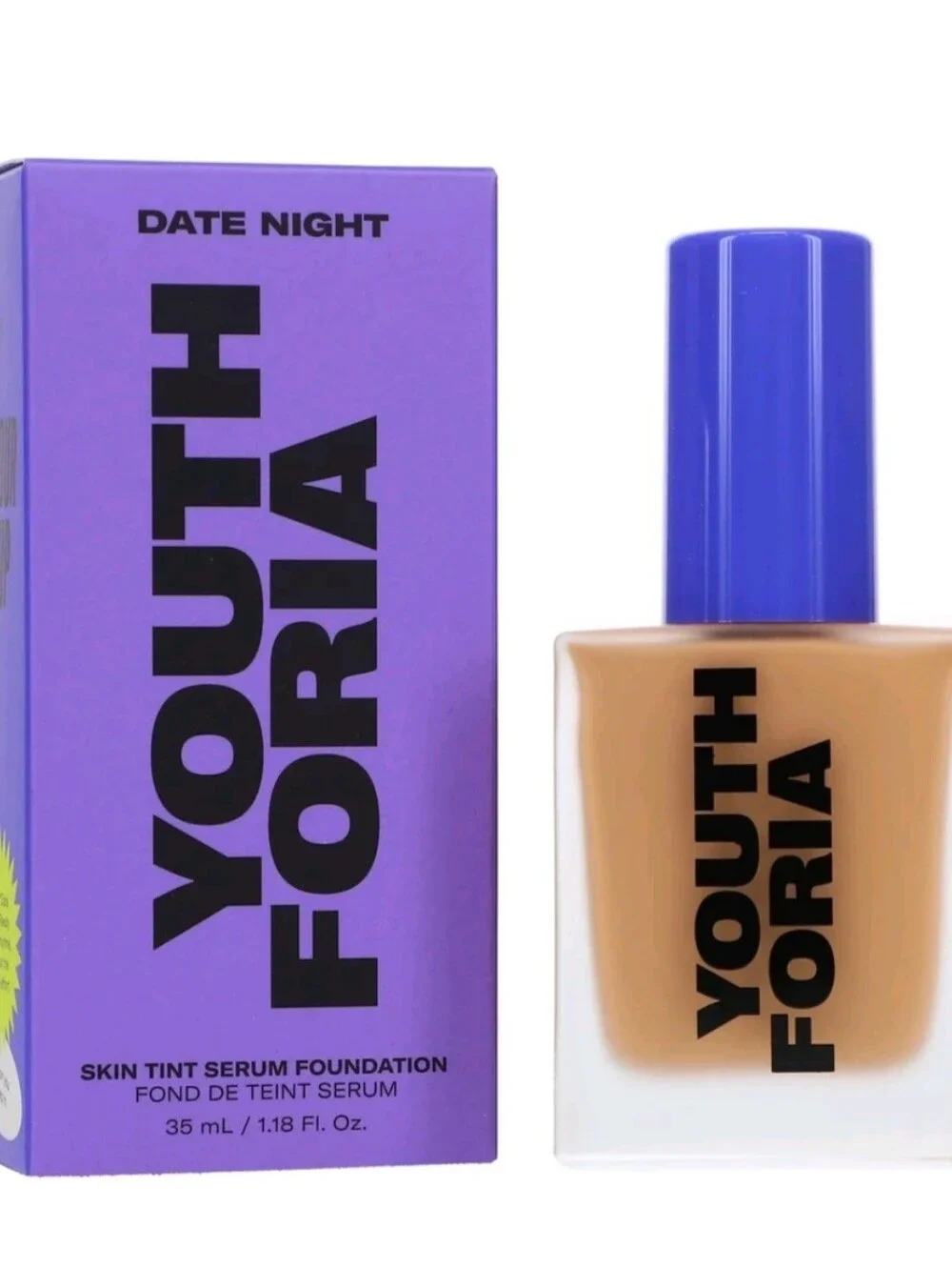 Youthforia Date Night Skin Tint Serum Foundation 315 (Light Medium to Medium